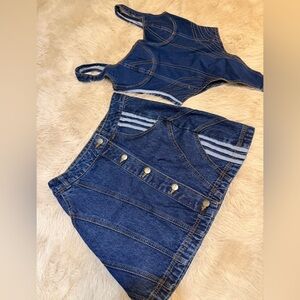 Adidas Originals x Ivy Park Bodysuit and Skirt Set